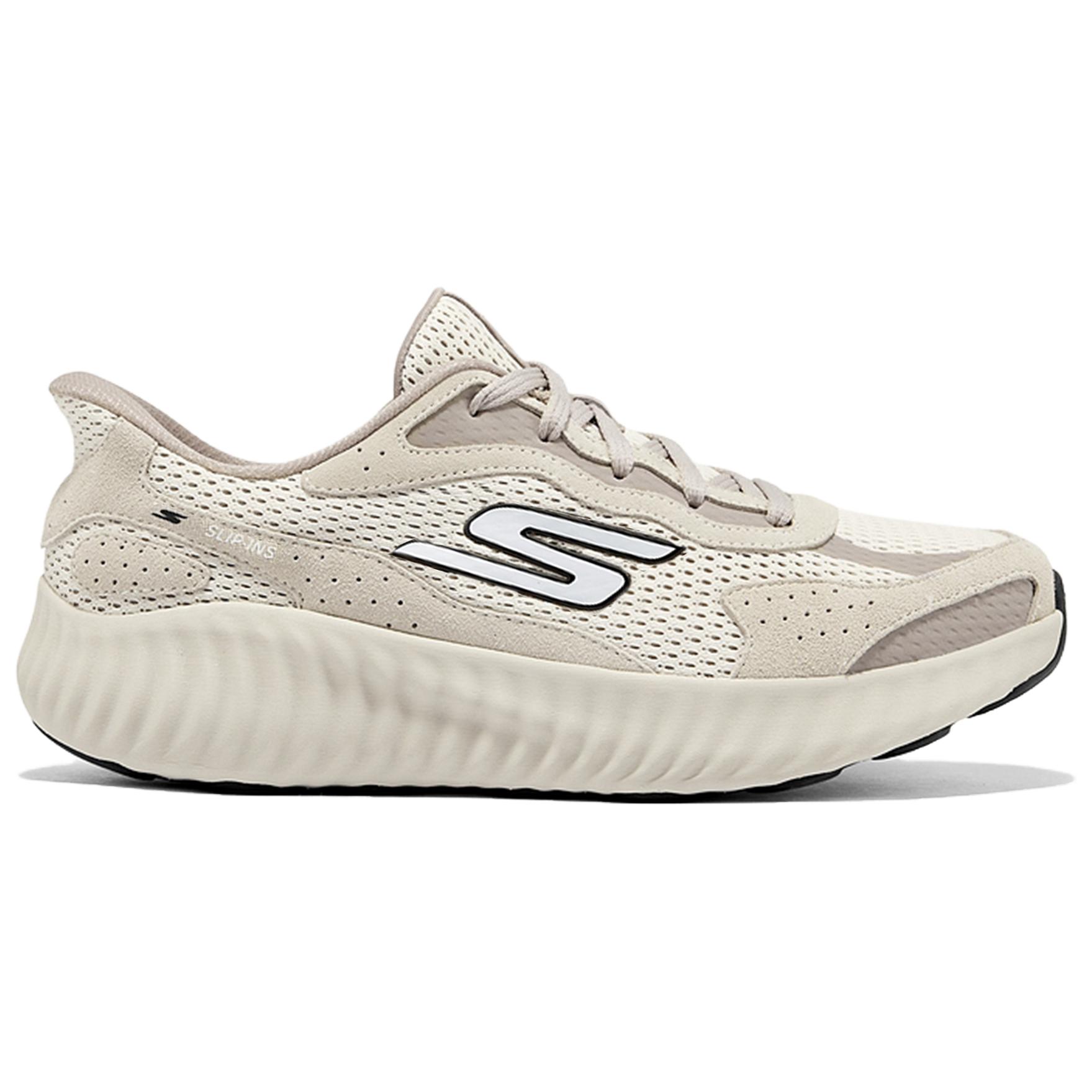 Skechers GO RUN NOW Abrasion Resistant Breathable Low top Running Shoes Men’s Beige