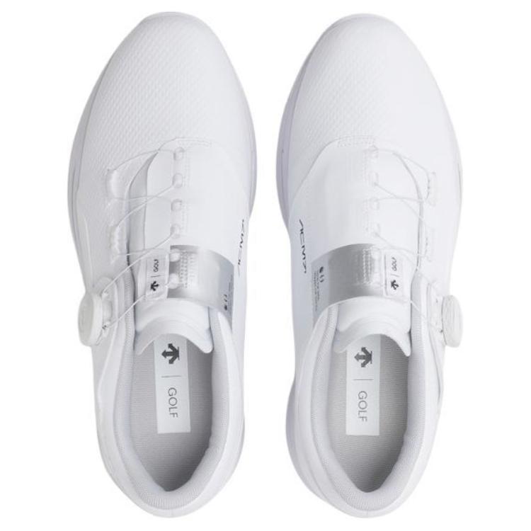 DESCENTE ACMT PRO Slip Resistant Abrasion Resistant Slip Resistant Abrasion Resistant Low top Golf Shoes Unisex White
