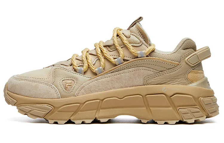 FILA FUSION Skyrunner Textile, Synthetic Leather Low top Chunky Sneakers Women's Sandy