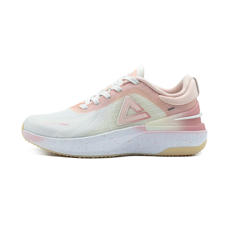 PEAK Classic Heritage Mesh Cushioning Slip Resistant Abrasion Resistant Low top Casual Running Shoes Women’s Pink