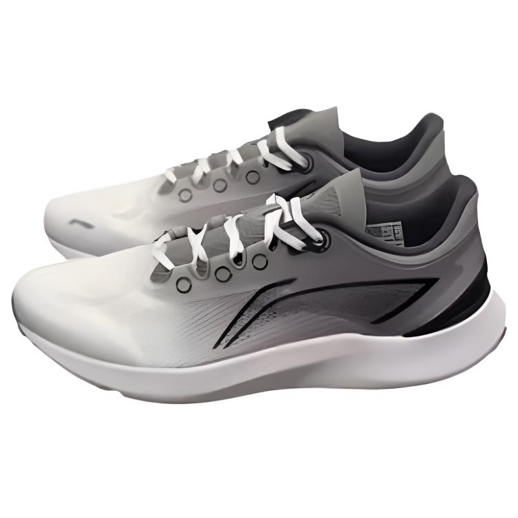 Li Ning Cushioning, Wear Resistant Low top Running Shoes Men’s White Gray