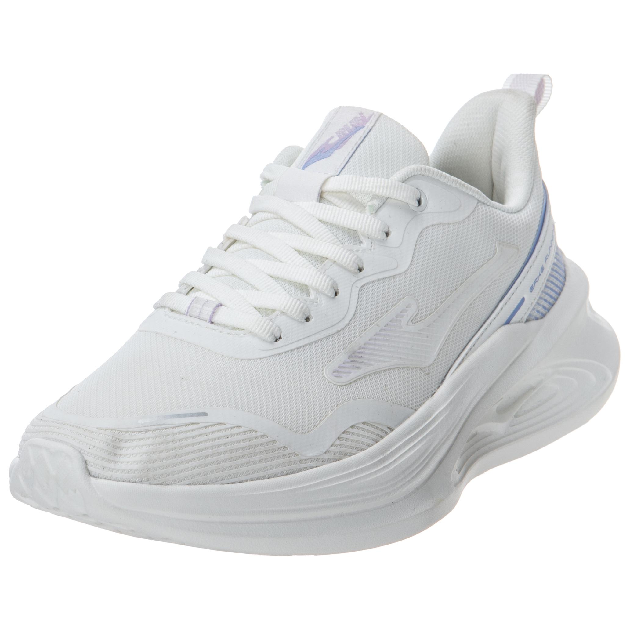 Erke Cushioning Abrasion Resistant Cushioning, Wear Resistant Low top Running Shoes Women’s White Purple