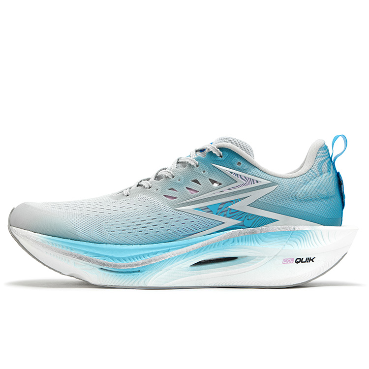 361° Feiran 3ET Space Page Comfortable Training Test Jacquard Low-top Casual Marathon Racing Running Shoes Men and Women Same Style Gray Blue