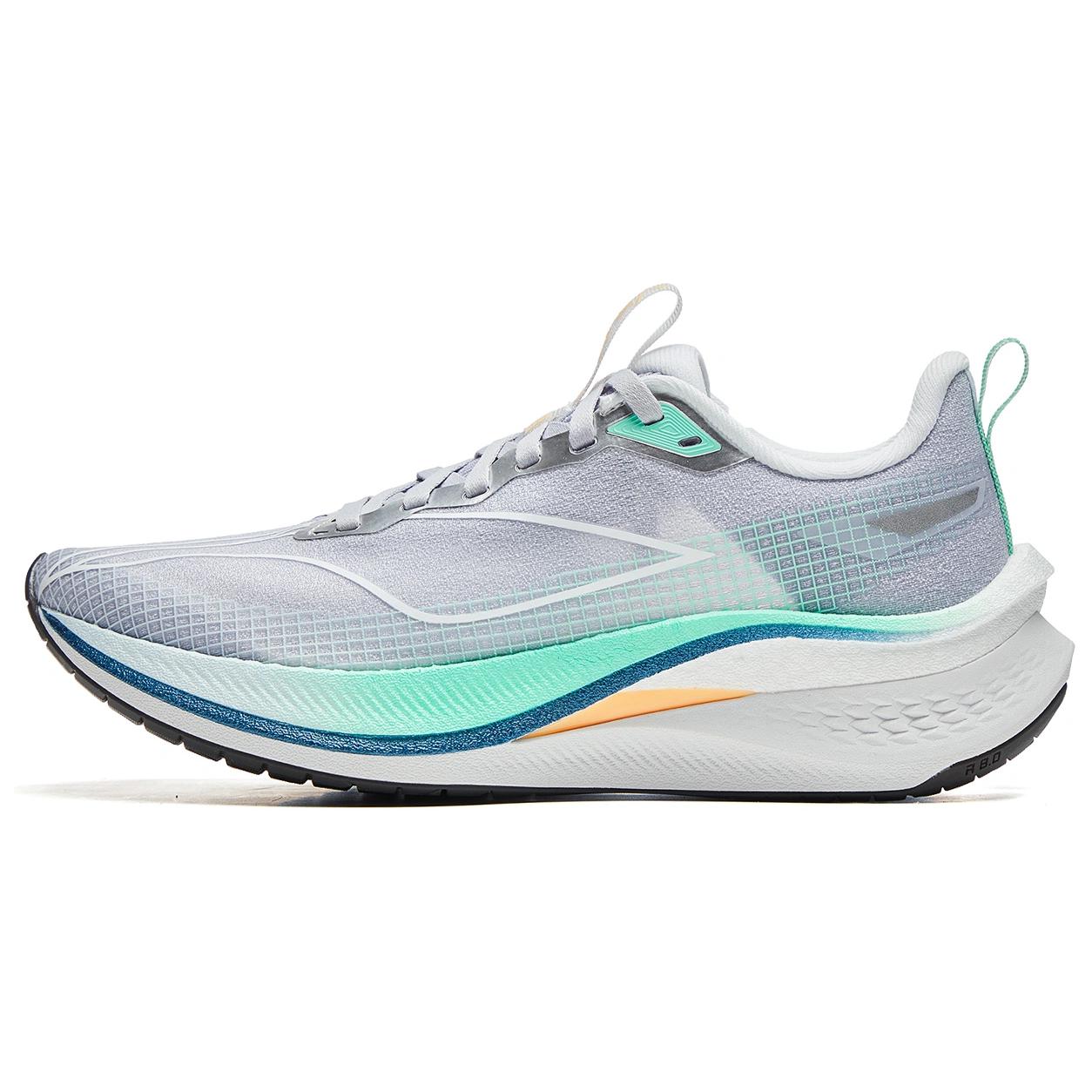 Li Ning Red Hare 7 Pro Cushioning Abrasion Resistant Rebound Low top Sprint Running Shoes Women’s Purple Smoke Blue