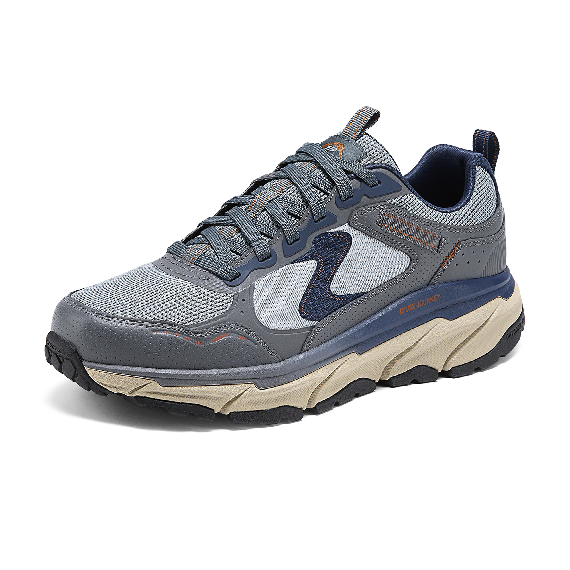 Skechers OUTDOOR MENS Comfortable Abrasion Resistant Low top Outdoor Shoes Men’s Gray