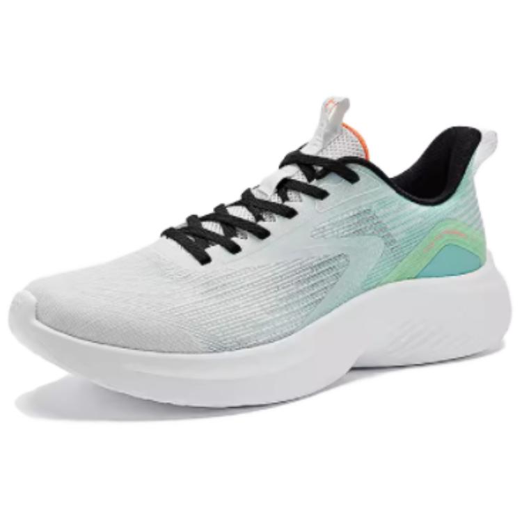 QIAODAN Cushioning Abrasion Resistant Moisture Wicking Low top Running Shoes Men’s White Green