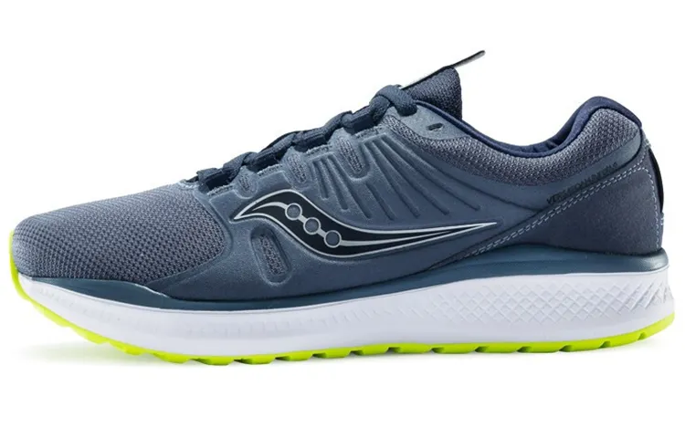 Saucony Inferno Non slip Lightweight Low top Running Shoes Men's Dark Gray Blue