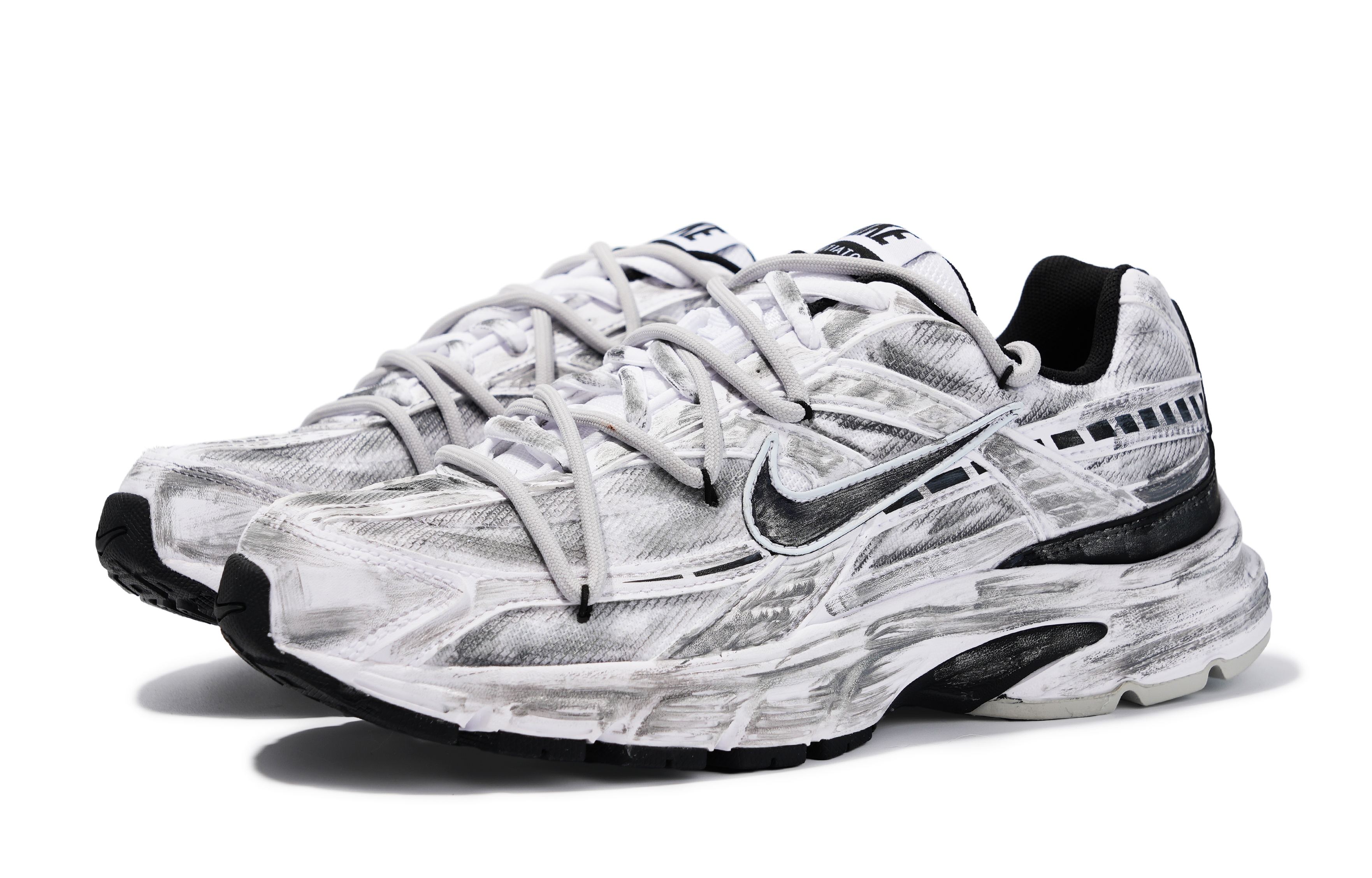 Nike Initiator Abrasion Resistant Low top Running Shoes Unisex Gray Silver