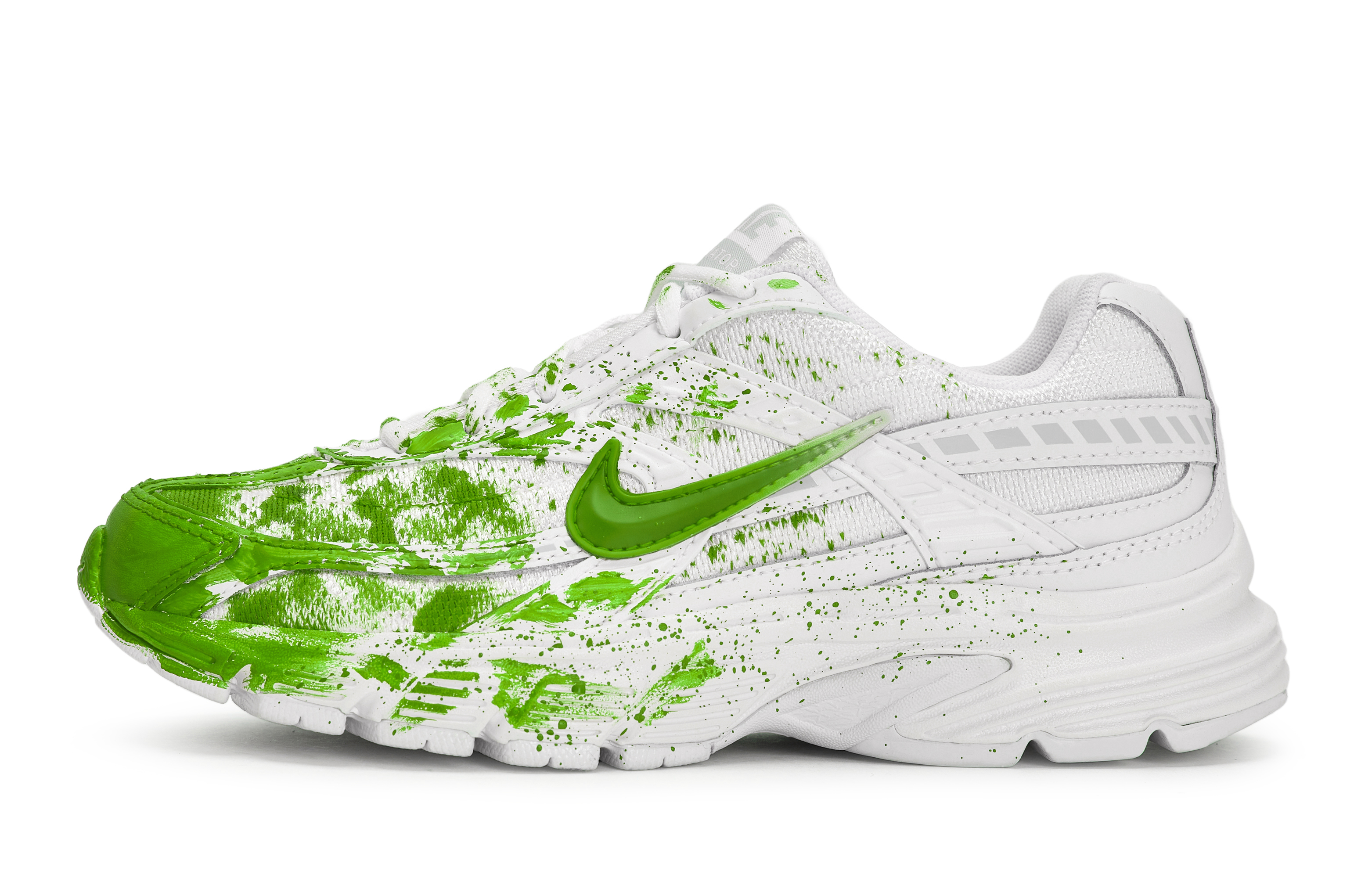 Nike Initiator Slip Resistant Abrasion Resistant Low top Running Shoes Women’s White Cyan Grass Green