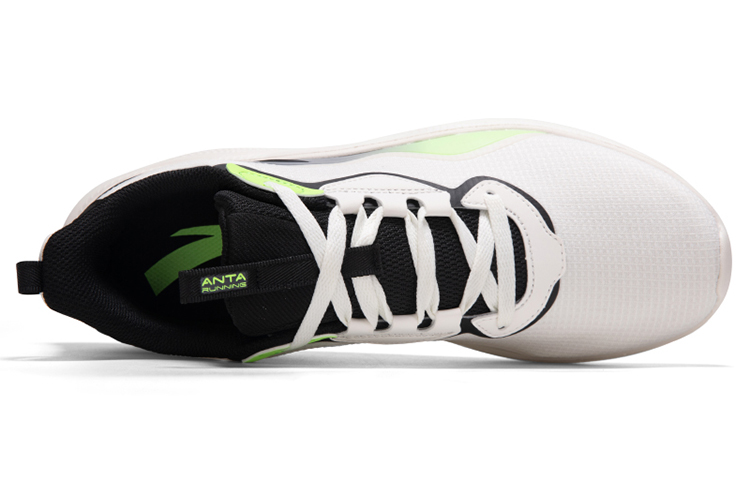 Anta Cushioning Slip Resistant Abrasion Resistant Low top Running Shoes Men’s White Black