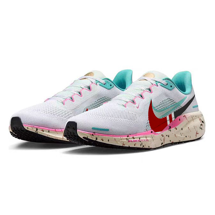 Nike Air Zoom Pegasus 40 Cushioning Slip Resistant Abrasion Resistant Lightweight Low top Running Shoes Unisex White
