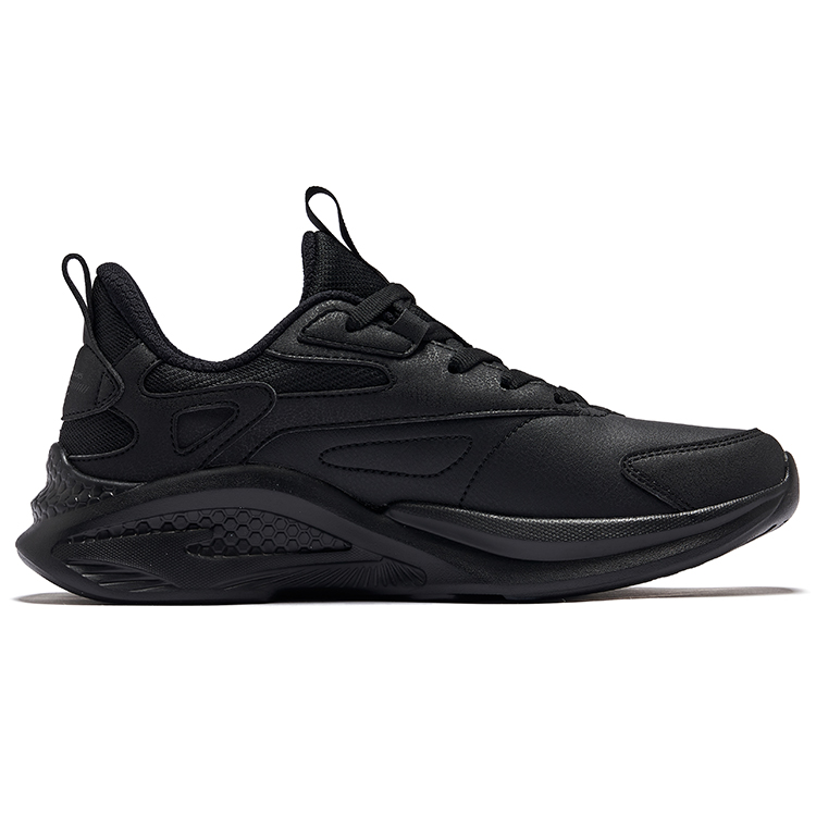 Erke Cushioning Abrasion Resistant Cushioning, Wear Resistant Low top Casual Running Shoes Women’s Jet Black