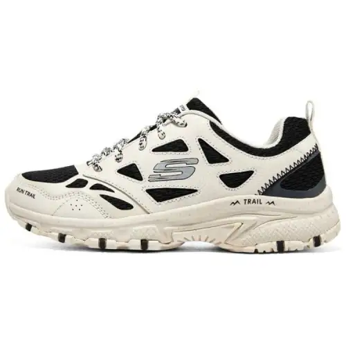Skechers D'LITES HYPER BURST Low top Casual Running Shoes Women's Beige White Black