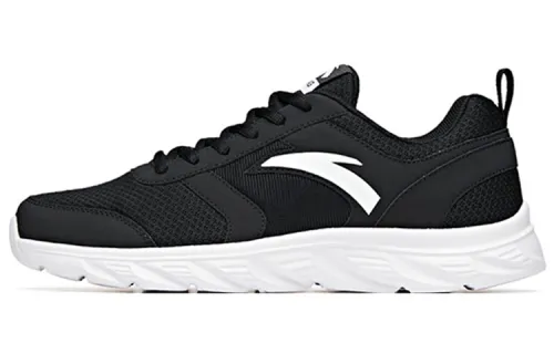 Anta Slip Resistant, Abrasion Resistant, Breathable, Lightweight Low top Running Shoes Men's Black White