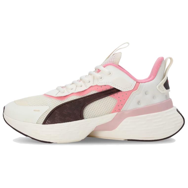PUMA Softride Sway Slip Resistant Abrasion Resistant Low top Casual Running Shoes Women's Beige Pink