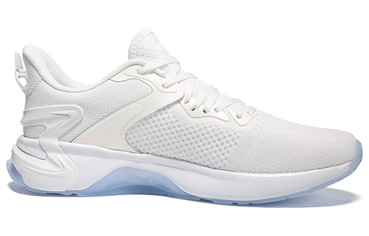 PEAK Textile, Synthetic Leather Slip Resistant, Abrasion Resistant, Lightweight Low top Running Shoes Men's White