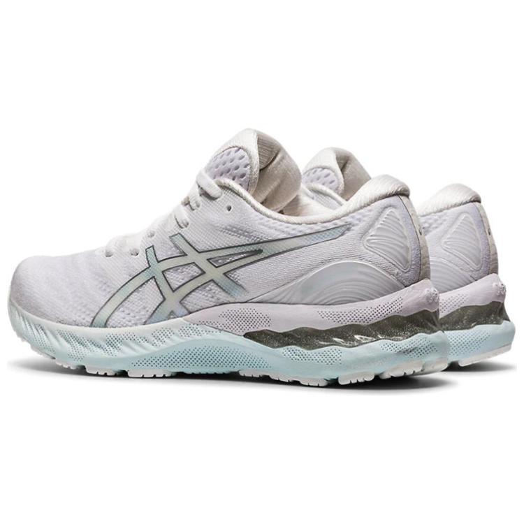 Женские кроссовки ASICS (белый / серебристый) — фото 4