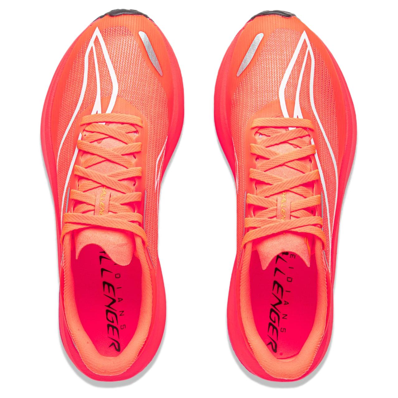 Li Ning Feidian 5 Challenger Running Shoes Women’s Low Top Fluorescent Flame Orange