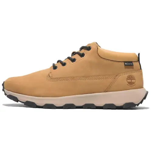 Timberland Slip Resistant Abrasion Resistant Mid top Outdoor Shoes Men's Yellow