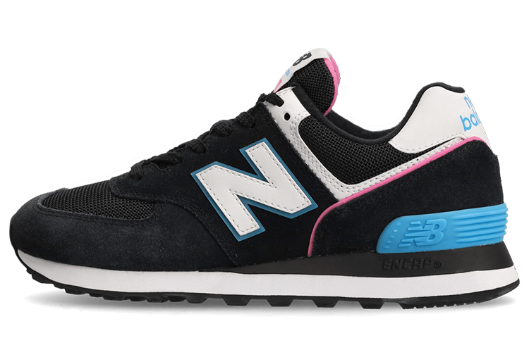 574 Wmns New Balance 'Black Vibrant Sky Pink' Women's