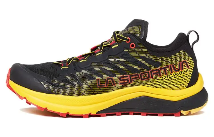LA SPORTIVA Ultra Slip Resistant Abrasion Resistant Low top Outdoor Shoes Unisex Black Yellow