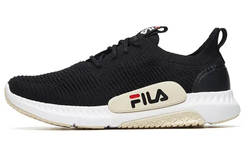 FILA FUSION Fantastic Textile, Mesh Low top Running Shoes Women's Black White