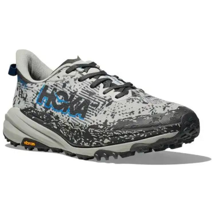 HOKA ONE ONE SPEEDGOAT 6 Cushioning Slip Resistant Rebound Low top Running Shoes Men’s Gray