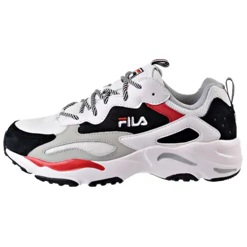 FILA Ray Tracer Low Top Clunky Shoes Black/White
