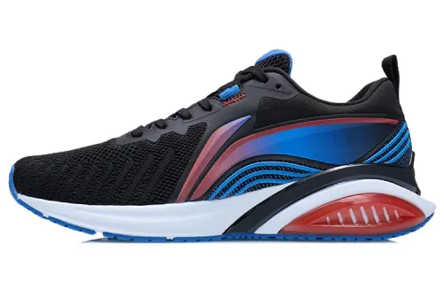 Li Ning Cushioning Abrasion Resistant Cushioning, Wear Resistant Low top Running Shoes Men's Black