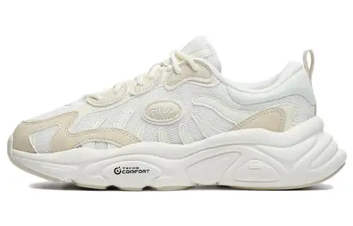FILA Keppler Abrasion Resistant Low top Running Shoes Women's Ecru