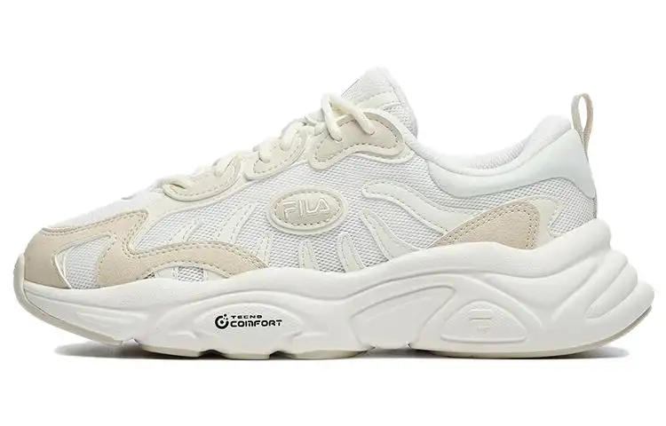 FILA Keppler Abrasion Resistant Low top Running Shoes Women's Ecru