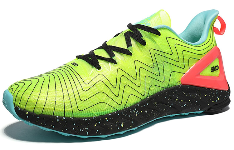 PEAK Breathable And Lightweight Low top Running Shoes Men’s Neon Yellow