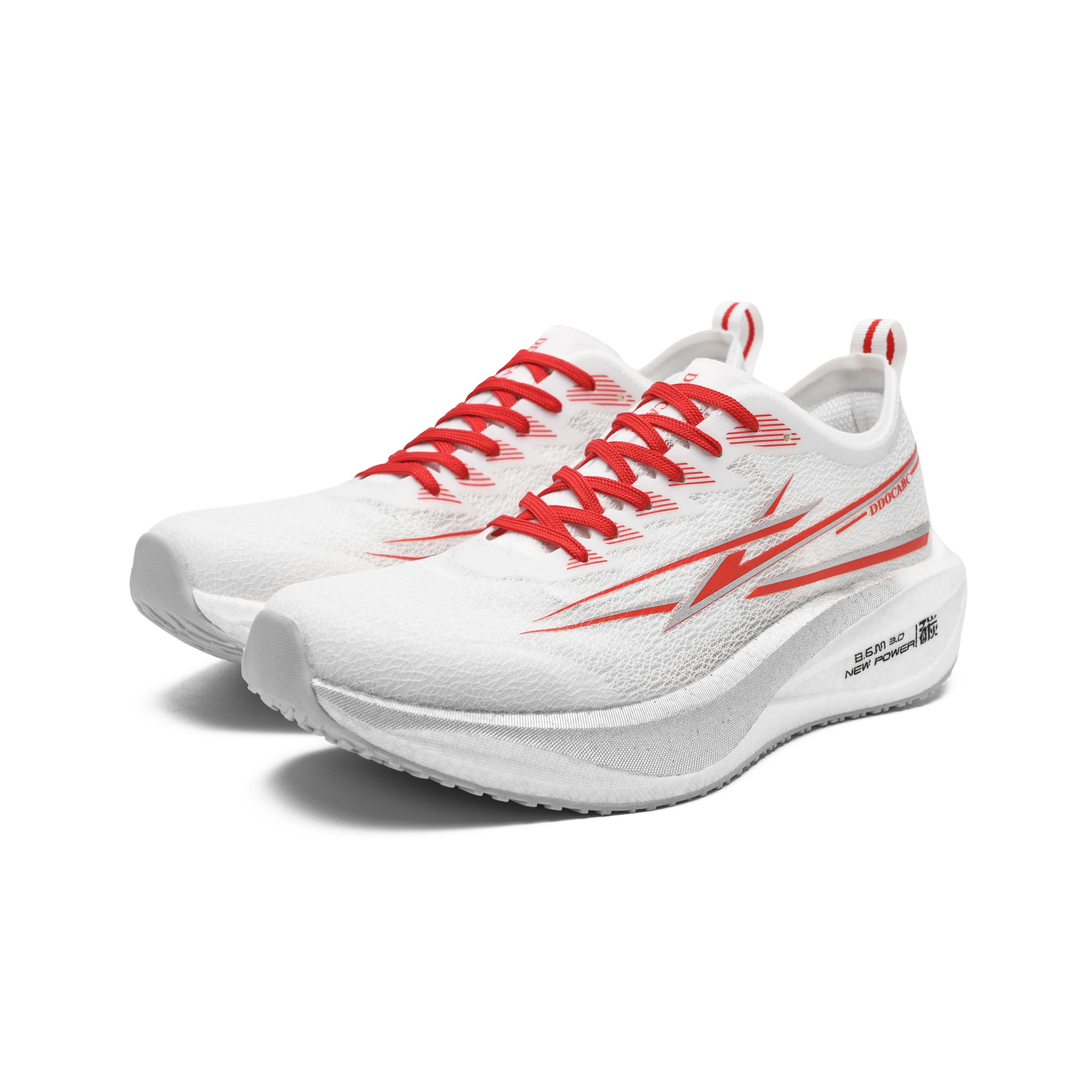DDOCABC Running Shoes Unisex Low Top Red
