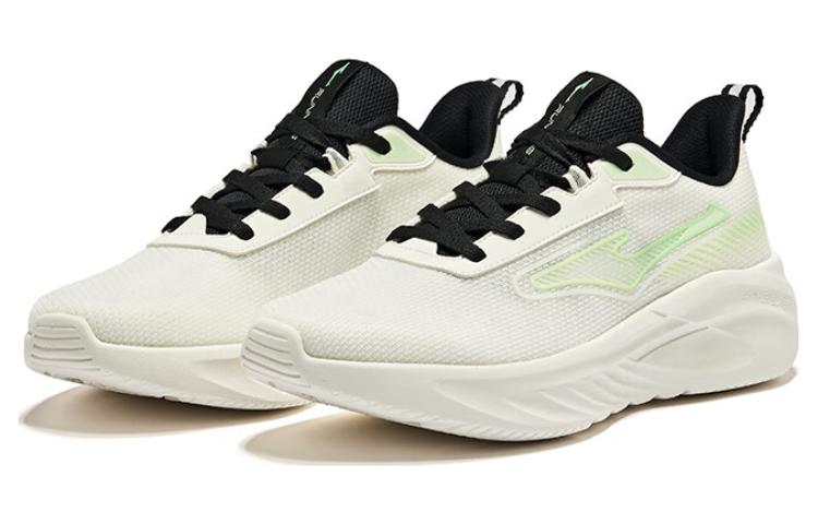 Erke Comfortable Cushioning Low top Running Shoes Men’s White Green Black