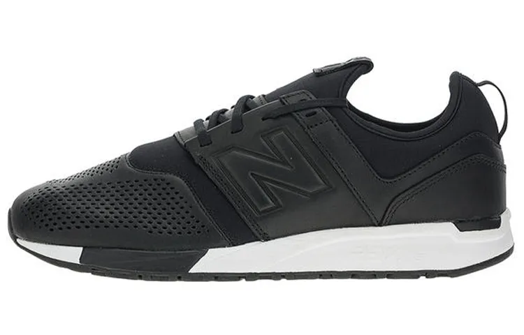 247 New Balance Leather 'Black'
