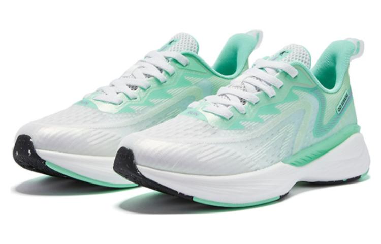QIAODAN Flying Shadow Team 1.0 Cushioning Slip Resistant Abrasion Resistant Low top Running Shoes Men’s White Green
