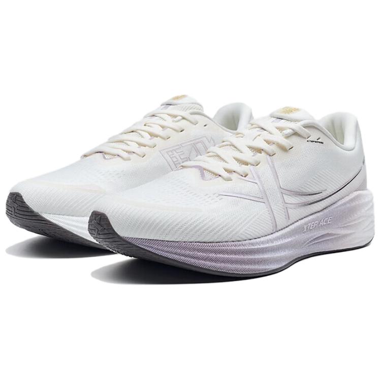 XTEP Cushioning, Wear Resistant Low top Running Shoes Women’s White Purple