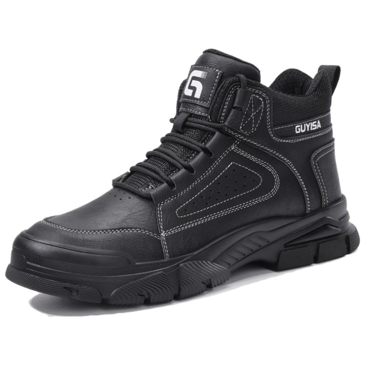 LANOUDUN Abrasion Resistant Impact Resistant Support High top Outdoor Shoes Men’s Black