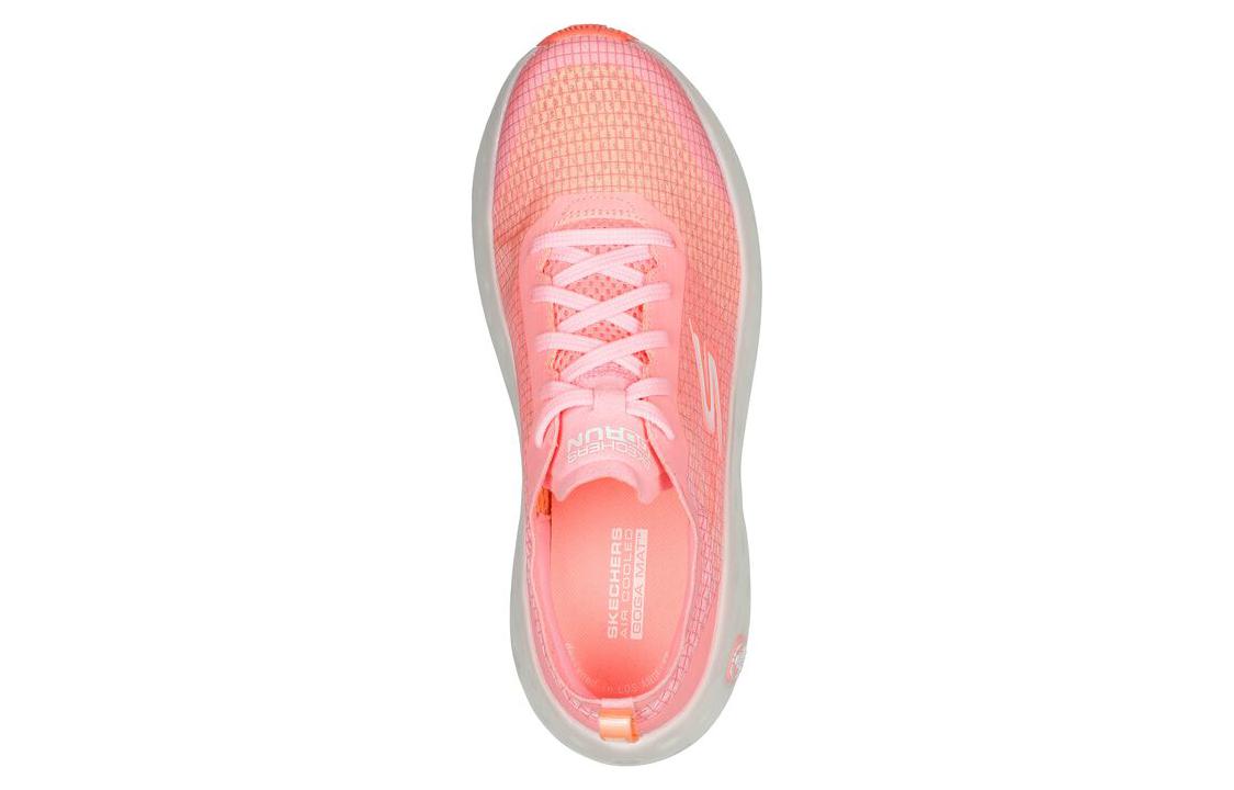 Skechers Max Cushioning Fabric Low top Casual Running Shoes Women’s Pink White
