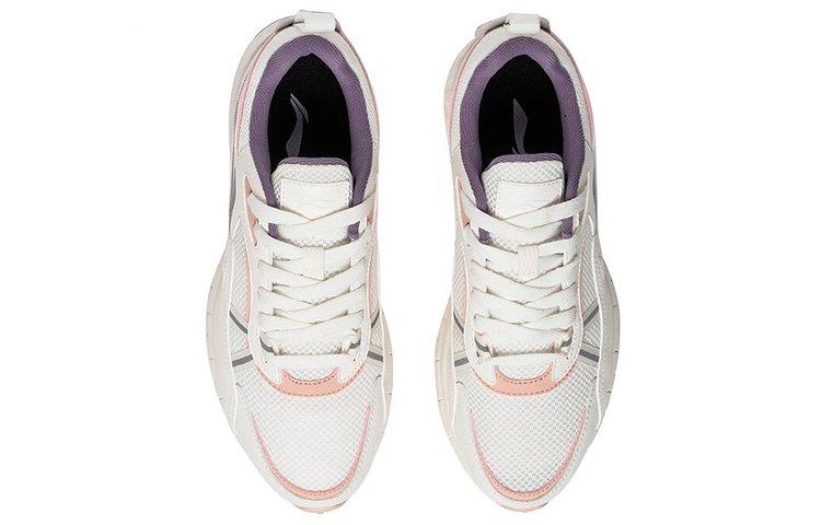 Li Ning Comfortable Textile, Leather Cushioning Slip Resistant Abrasion Resistant Breathable Lightweight Low top