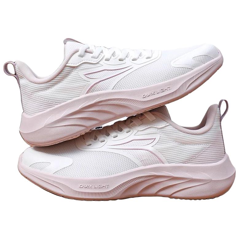 361° Cushioning Breathable Lightweight Low top Casual Running Shoes Women’s White Pink