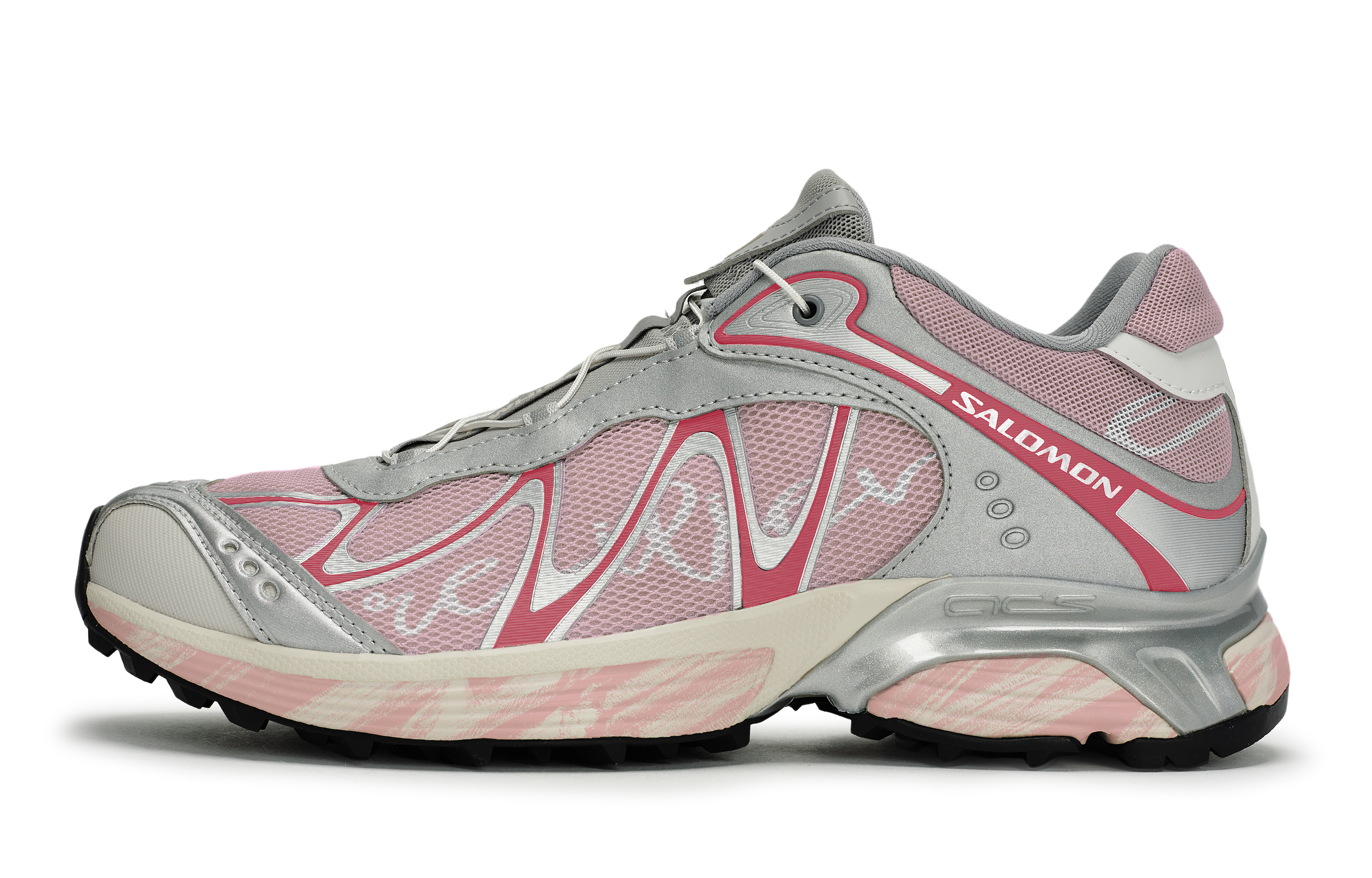 SALOMON XT WHISPER Abrasion Resistant Abrasion Resistant Low top Running Shoes Unisex Pink Silver