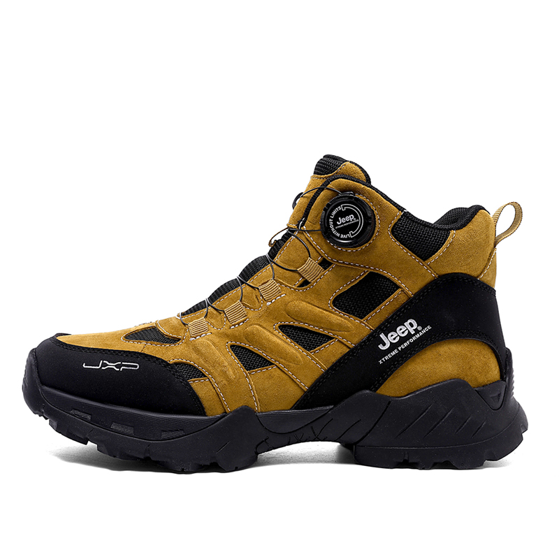 Jeep Textile, Pigskin Abrasion Resistant High top Outdoor Shoes Men’s