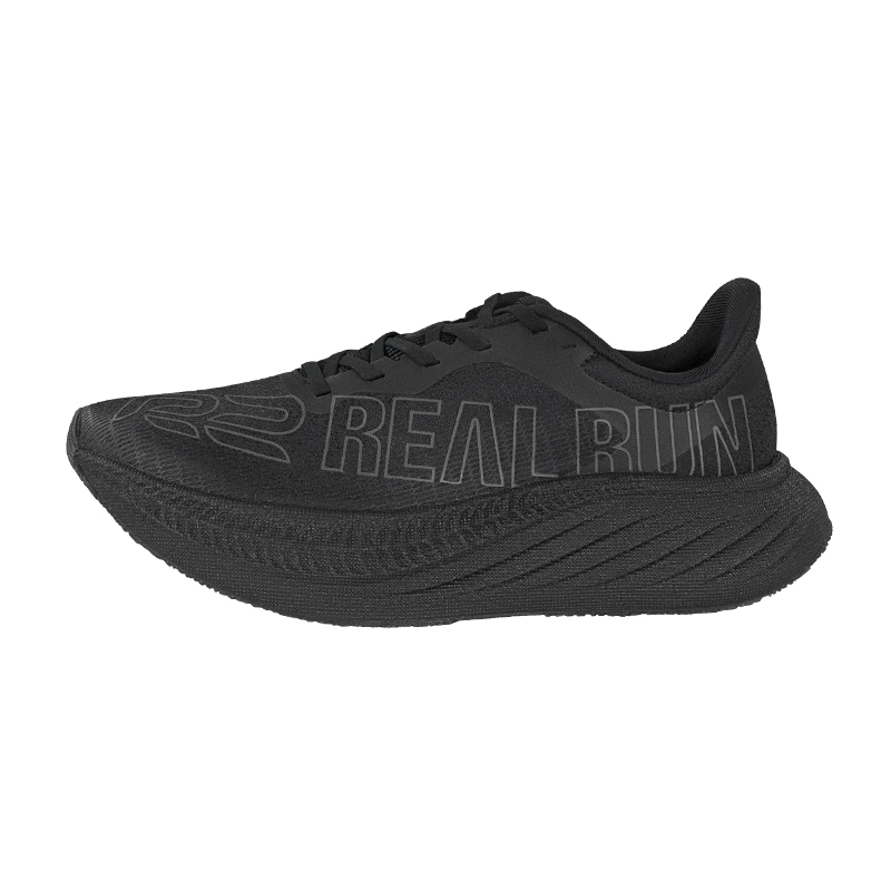 R2 REALRUN Running Shoes Unisex Low Top Night Black