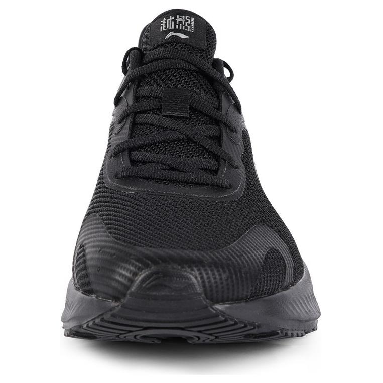 Li Ning Cushioning Slip Resistant Abrasion Resistant Low top Casual Running Shoes Men’s Black