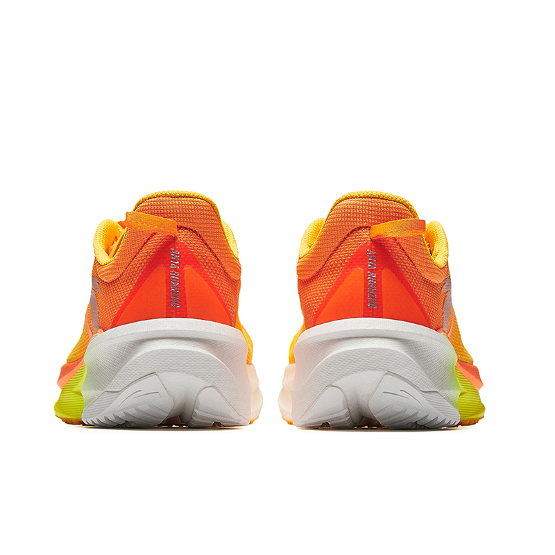ANTA Plastic Avant Garde Collection Running Shoes Men’s Low Top Fluorescent Mango Orange/Papyrus White/Fluorescent True Orange