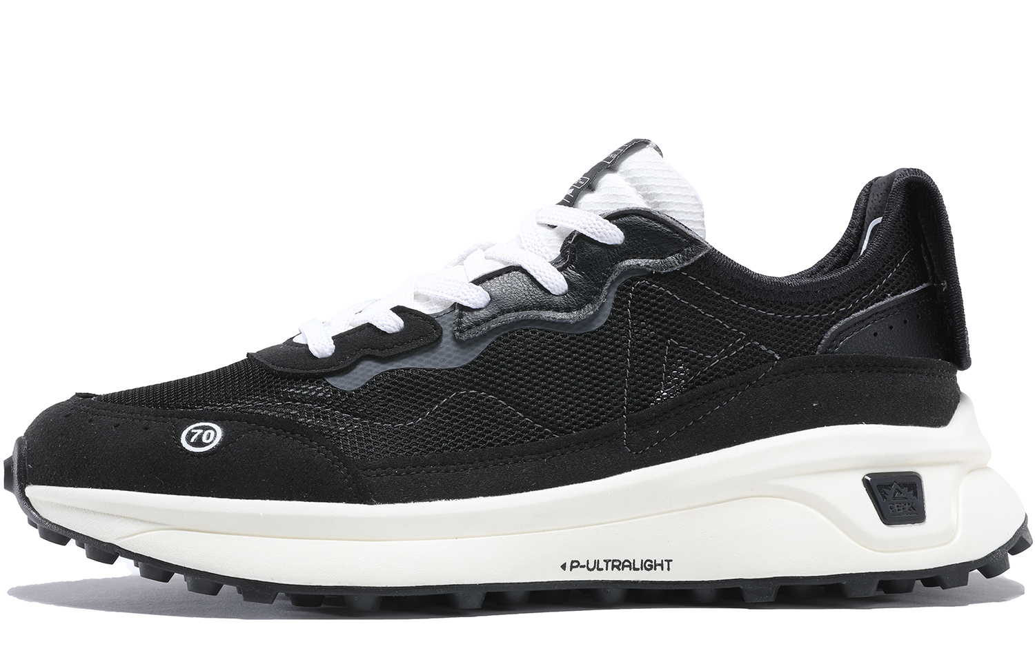 PEAK Flick 70s Cushioning Slip Resistant Abrasion Resistant Lightweight Low top Running Shoes Women’s Black