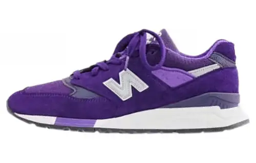 New Balance NB 998 Abrasion Resistant Breathable Low top Running Shoes Men's Purple White Made In USA