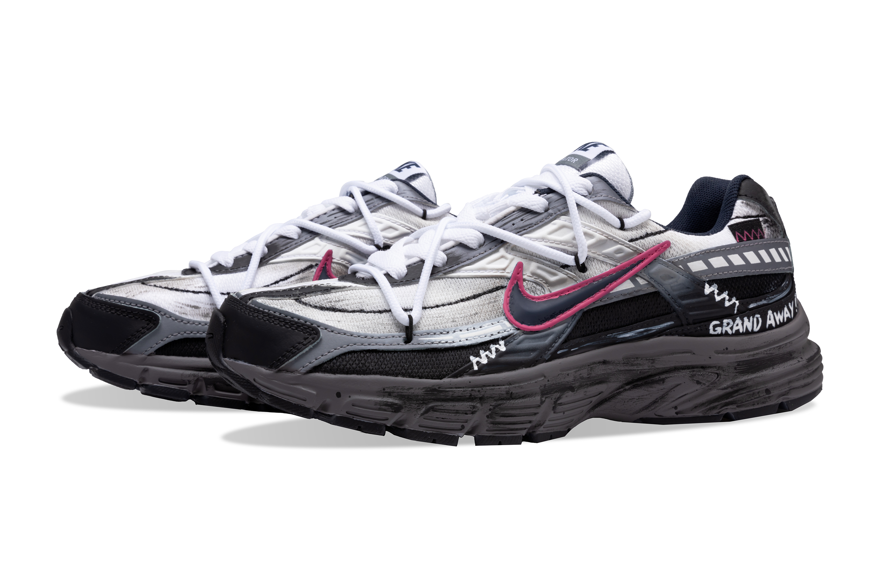 Nike Initiator Slip Resistant Abrasion Resistant Low top Running Shoes Men’s Graphite Black