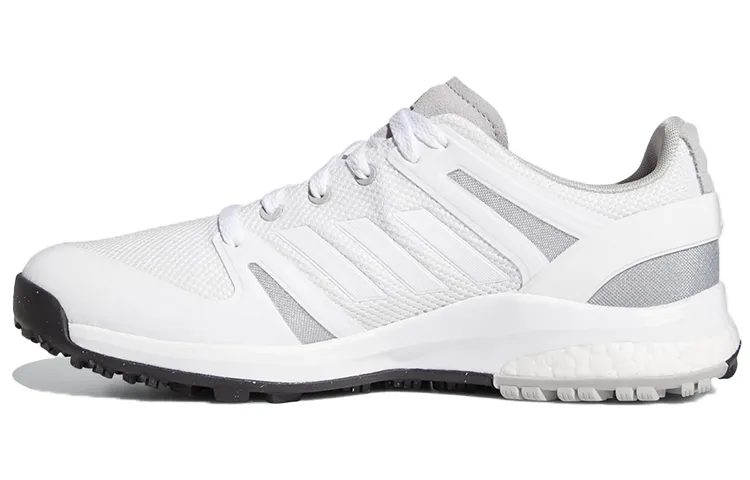 Adidas Breathable Low top Marathon Running Shoes Men's White Gray Wide